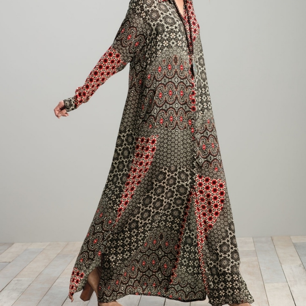 Johnny Was Printed Maxi Dress